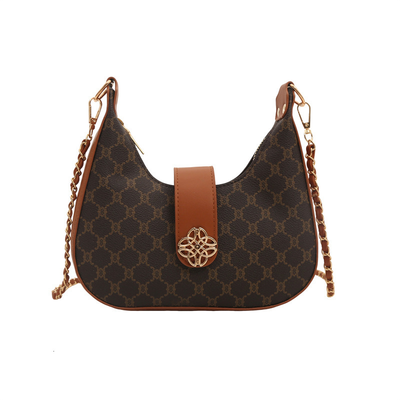 New Free Delivery Designer Shoes By 2025 Wind Armpit Crescent Shaped Grand Vintage Women's Chain Temperament, Shoulder Crossbody Bags, Trendy