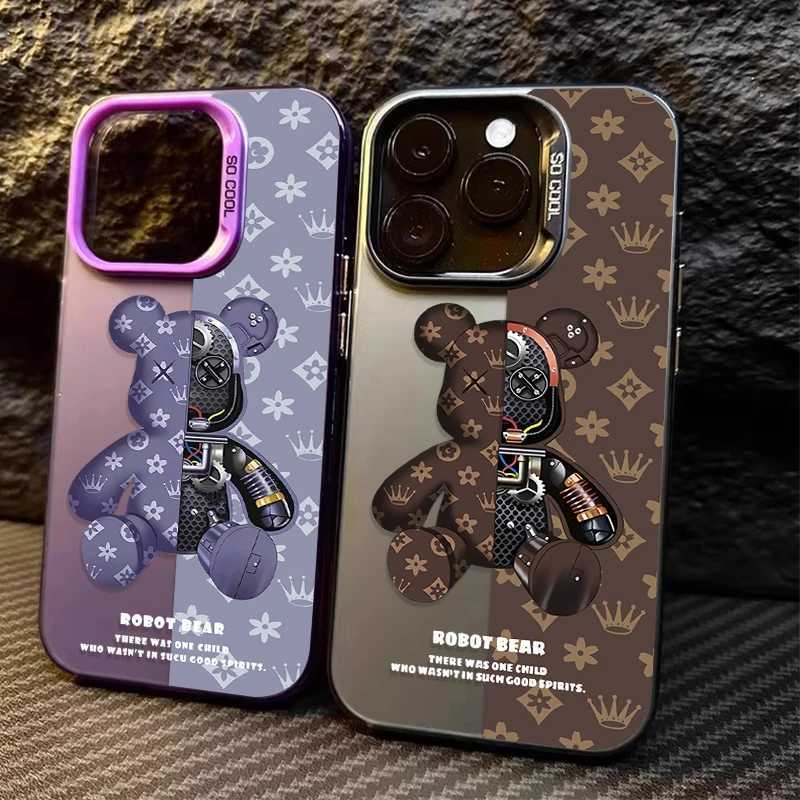 Matte Hard luxury Case for Galaxy S24 S23 S22 S21 Ultra Plus FE A54 A34 A24 A14 A73 A53 A33 5G Note 20 Luxury Retro Robot Be 251125