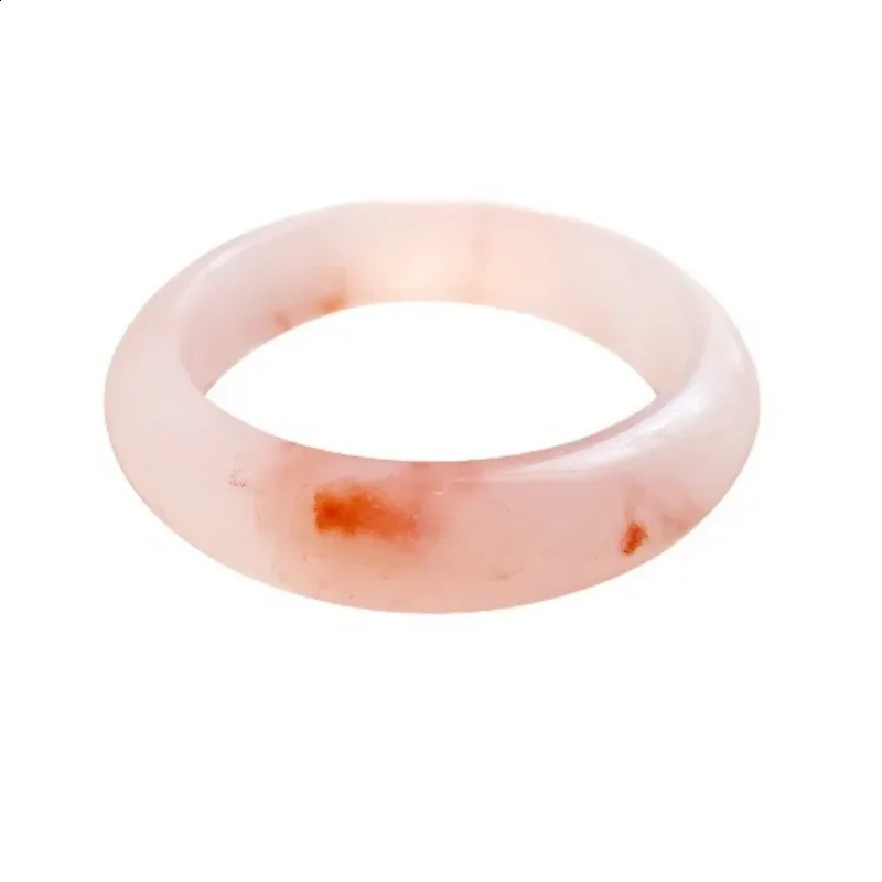 Natural Pretty Peach Blossom Brew Bracelet Gold Silk Jade Bracelet Pink Jade Bracelet Girl Model 250424