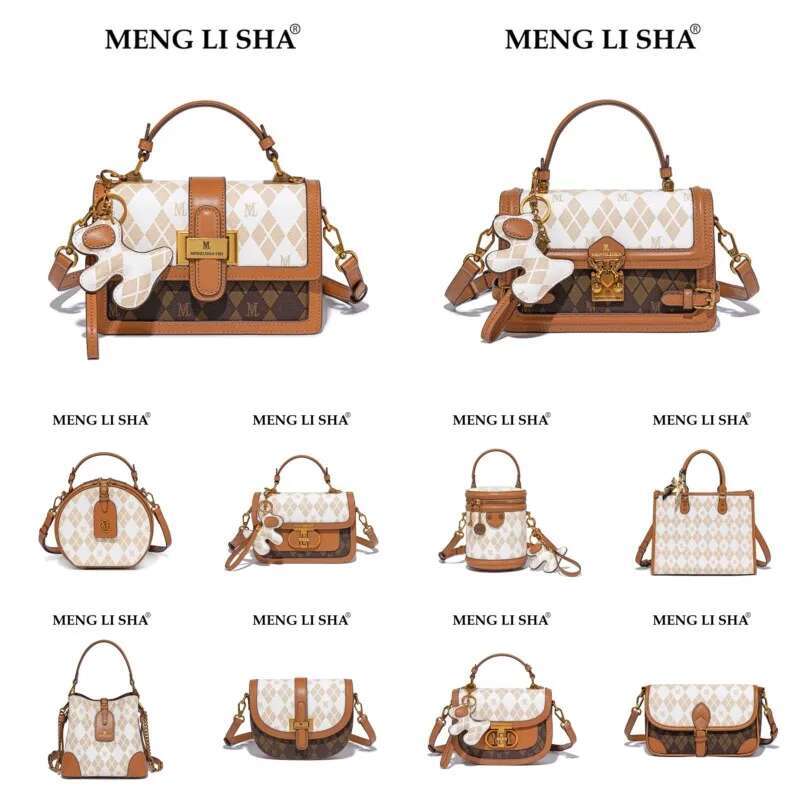 Authentic Dia Plaid Handbag Women's 2024 New High End Designer Diagonal Shoulder Small Square Bag