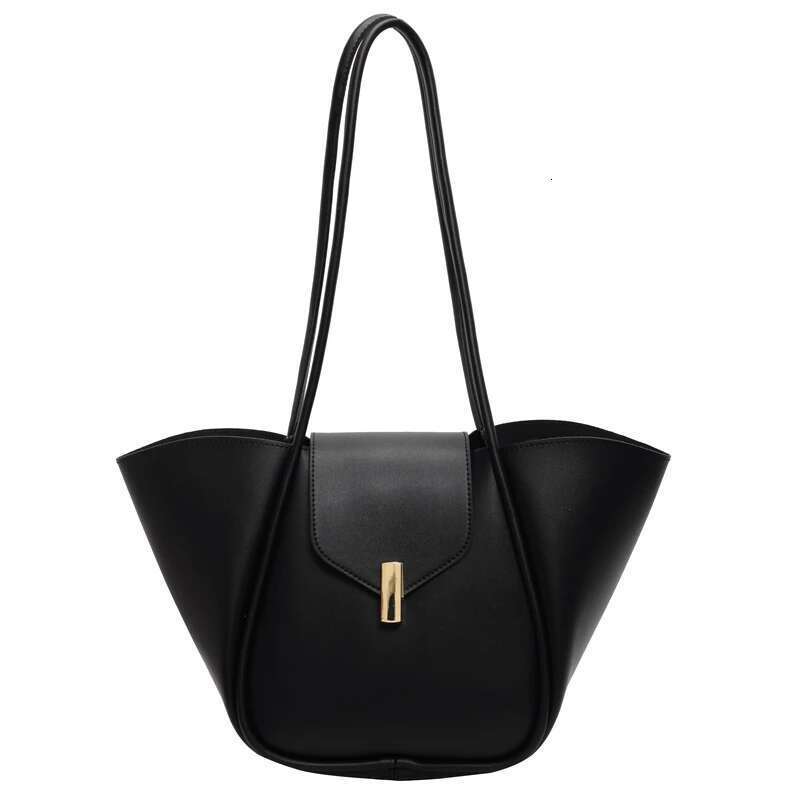 Designer Bag Women Fashion Shoulder PU Leather Simple Tote Handbag Adjustable Strap Work Handheld Daily Bag For Female