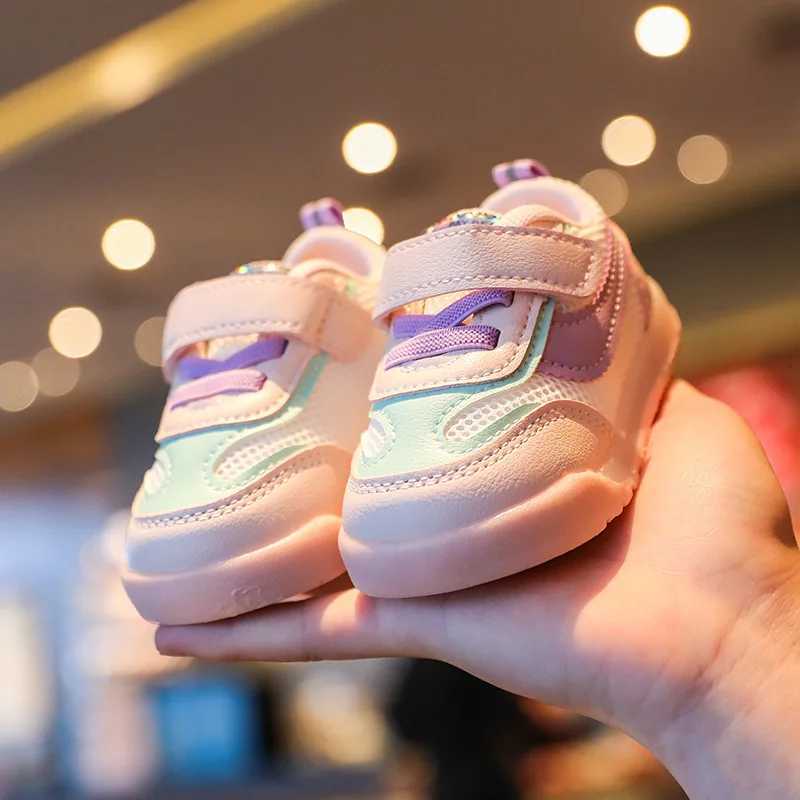 Childrens Baby Soft Sole Sports Walking Spring Autumn Mesh Fabric Anti Slip Casual Shoes for Boys Girls Kids C260130