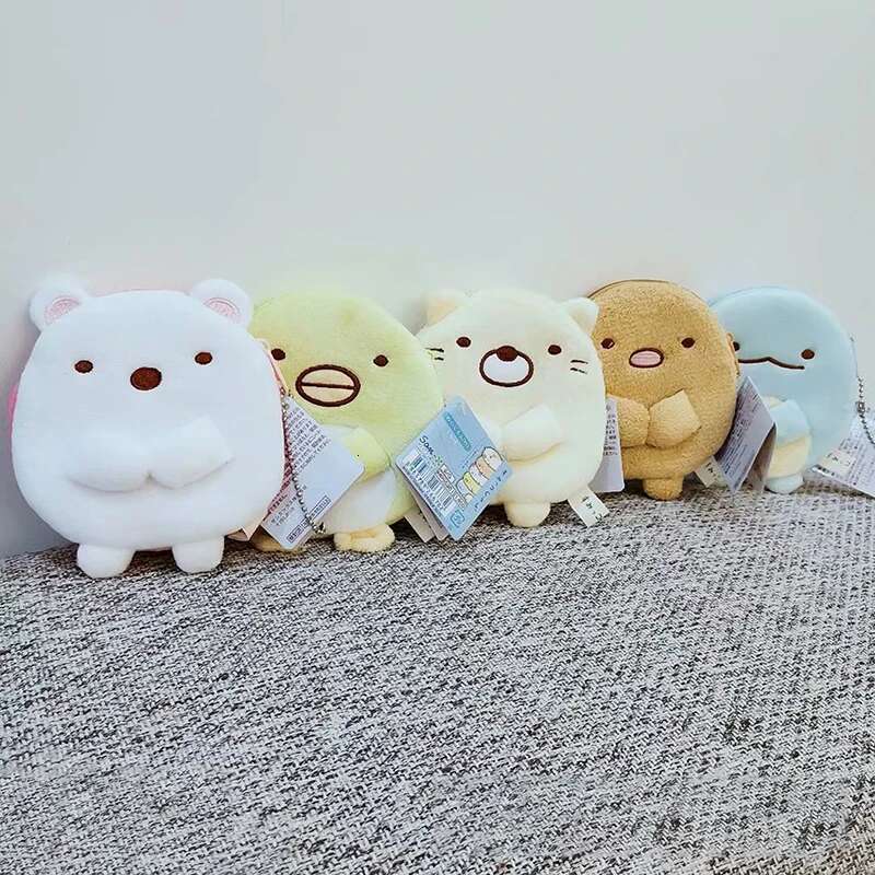 Lovely Cartoon Stuffed Dolls Toy For Kids Gift Coin Storage Purse Plush Wallet Hang Pendant
