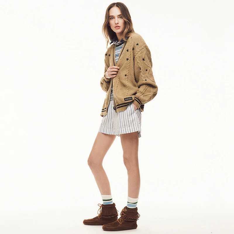 Taylor Fearless Knit Cardigan Unisex Loose Knitted Coat Embroidered Star Long Sleeve Knitwear Tops Men Women TS Sweater ClothingT251125