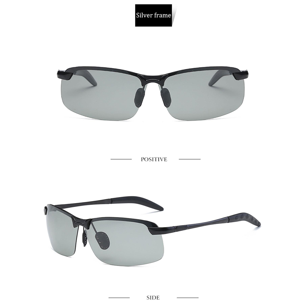 polarized photochromic driving z87 sunglasses for men women day and night safety glasses photochromic black frame black lenses