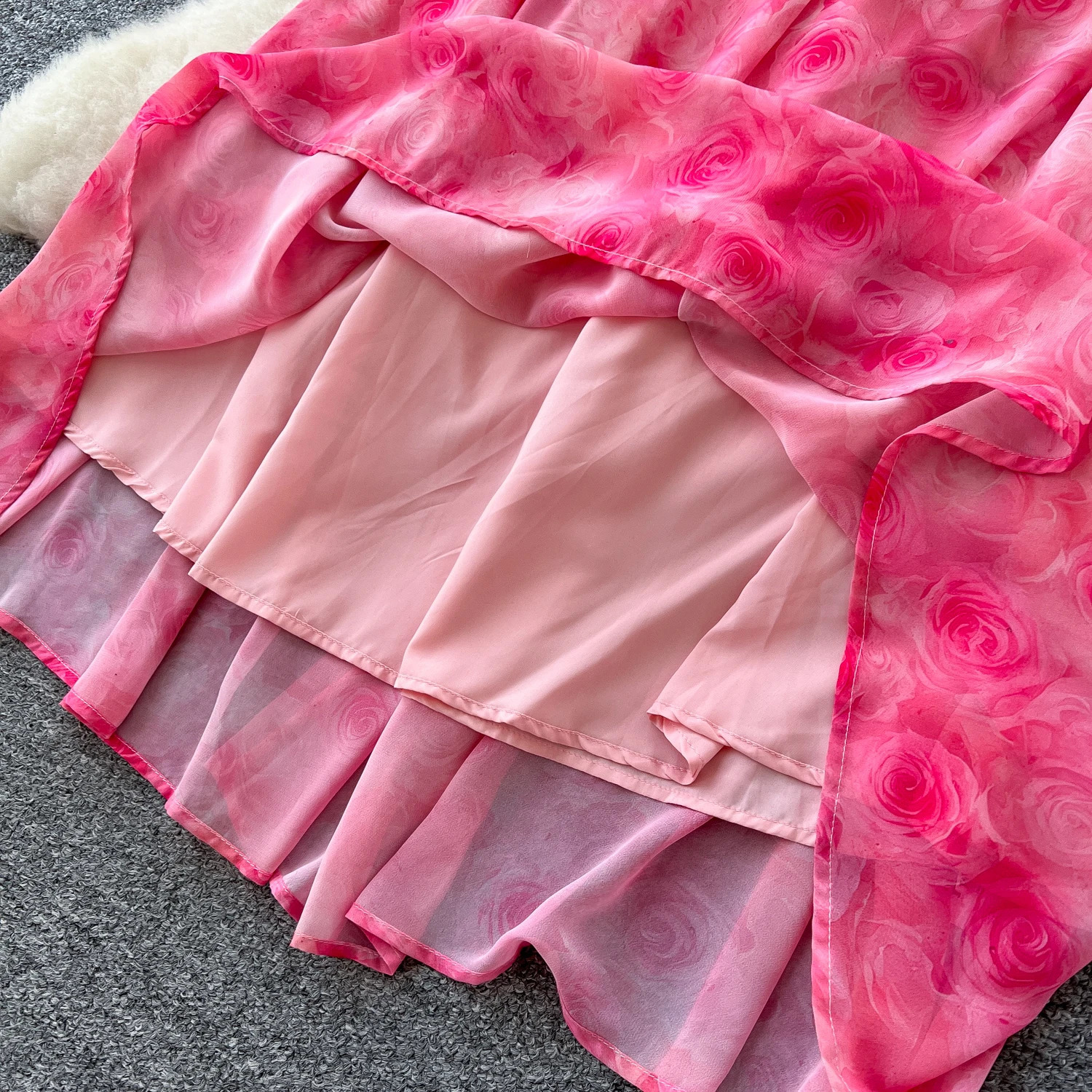 Elegant plaid sleep chiffon beach vacation vest dress ultra-thin womens evening dress party summer clothing two-piece set 250422