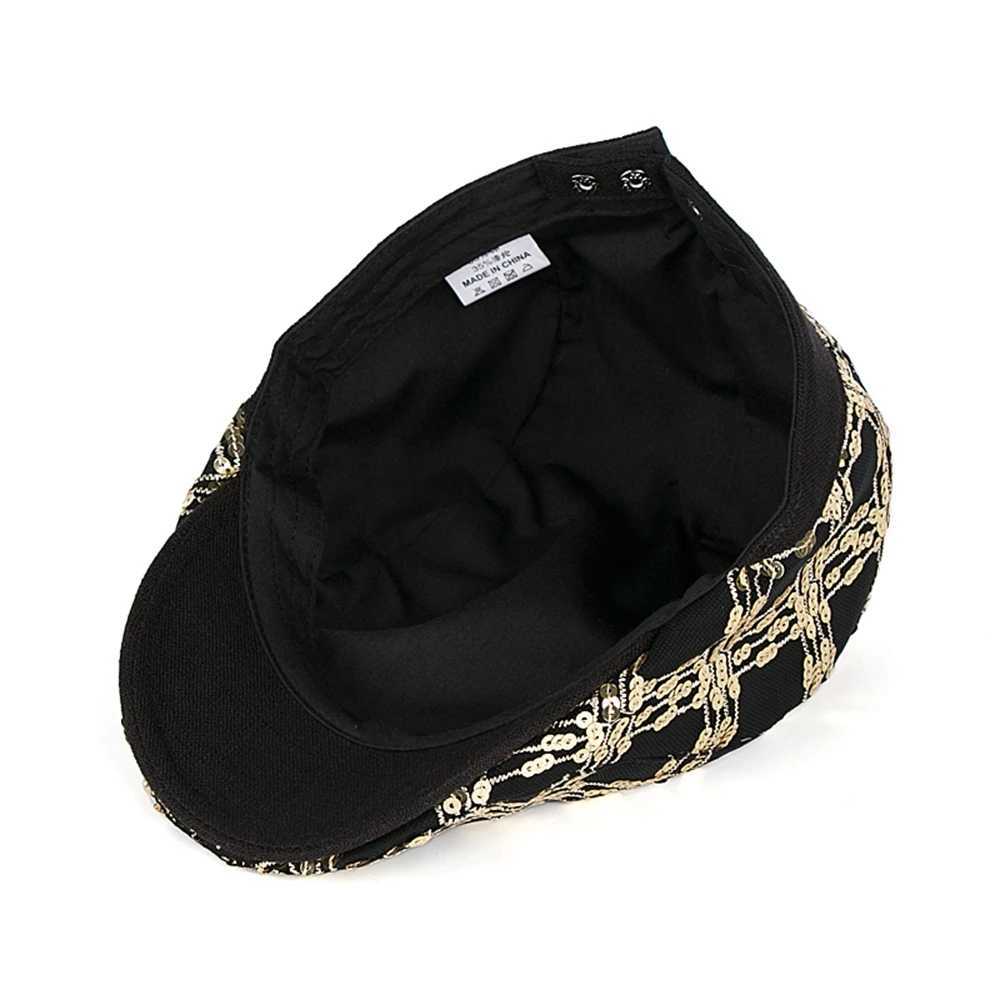Hiphop Sequined Flat Cap Female Ivy Caps Lady Fashion Driving Hats Adjustable Sun Cap Newsboy Hat Women Summer Beret J251125