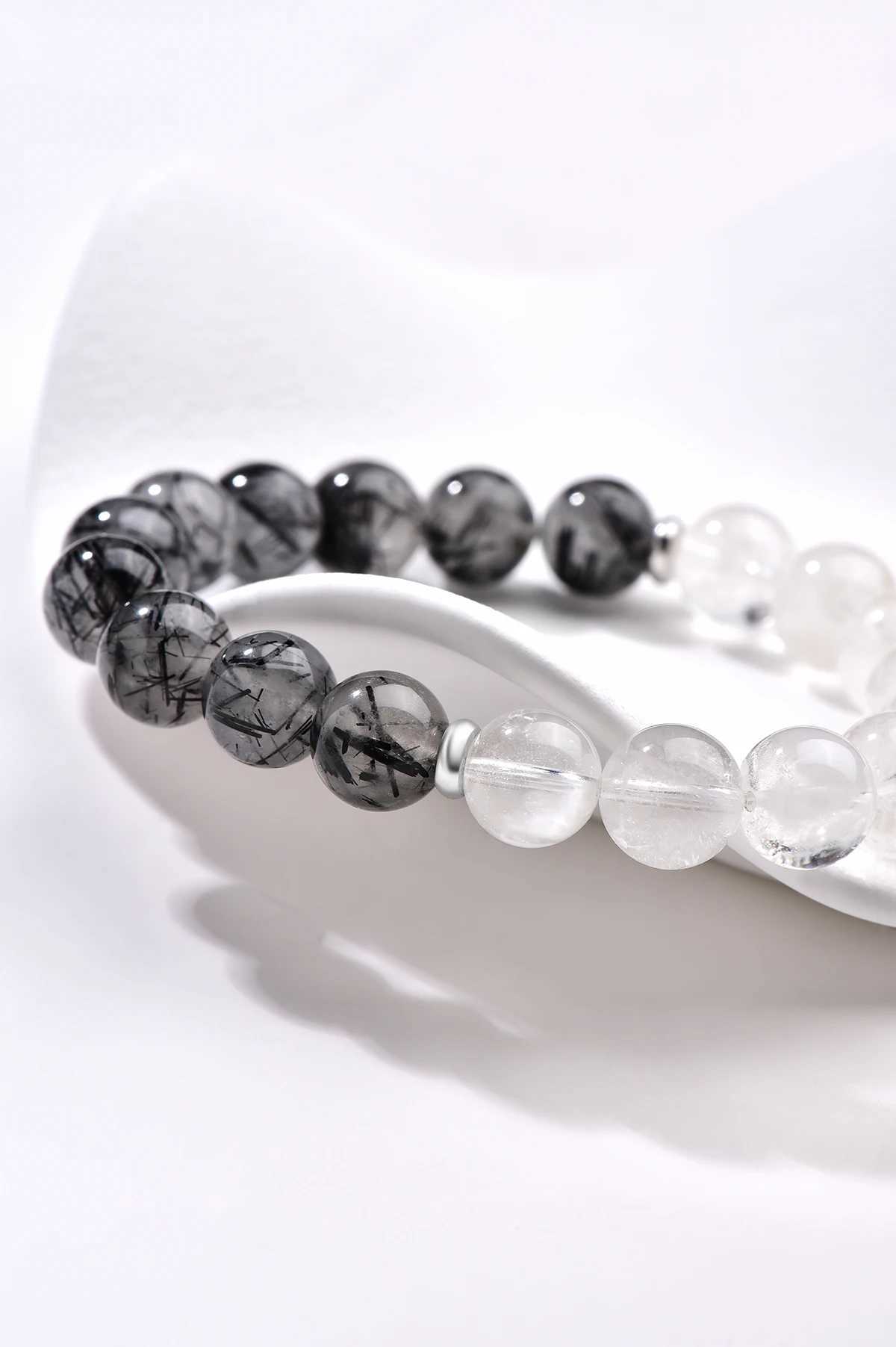 Black Gold Red Crystal Snowflake Phantom Natural Crystal Bracelet Womens Jewelry Fashion Bracelet Niche Design Holiday Gift J251125