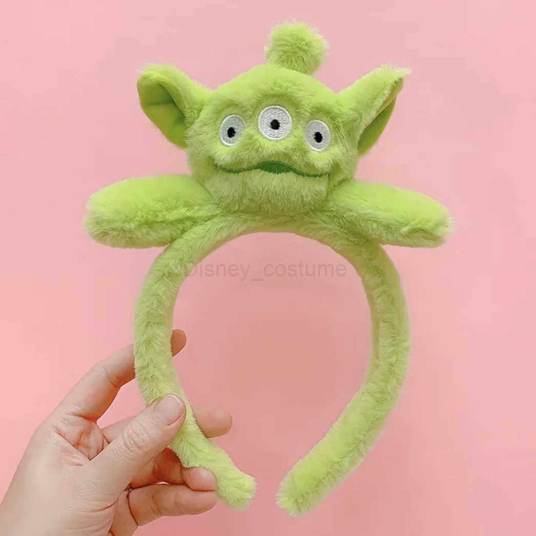 Disney Cartoon Ear Toy Story Headband Female Cute Alien Hair Girl Plush Doll Hair Accessories Childrens Party Christmas Role Playing Gift X250425
