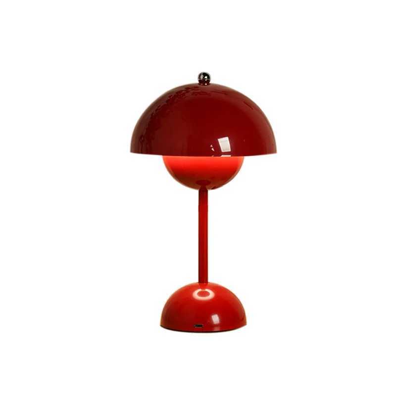 LED mushroom lamp flower bud desk lamp charging touch Nordic home bedroom bedside lamp study decoration desk lamp C251125