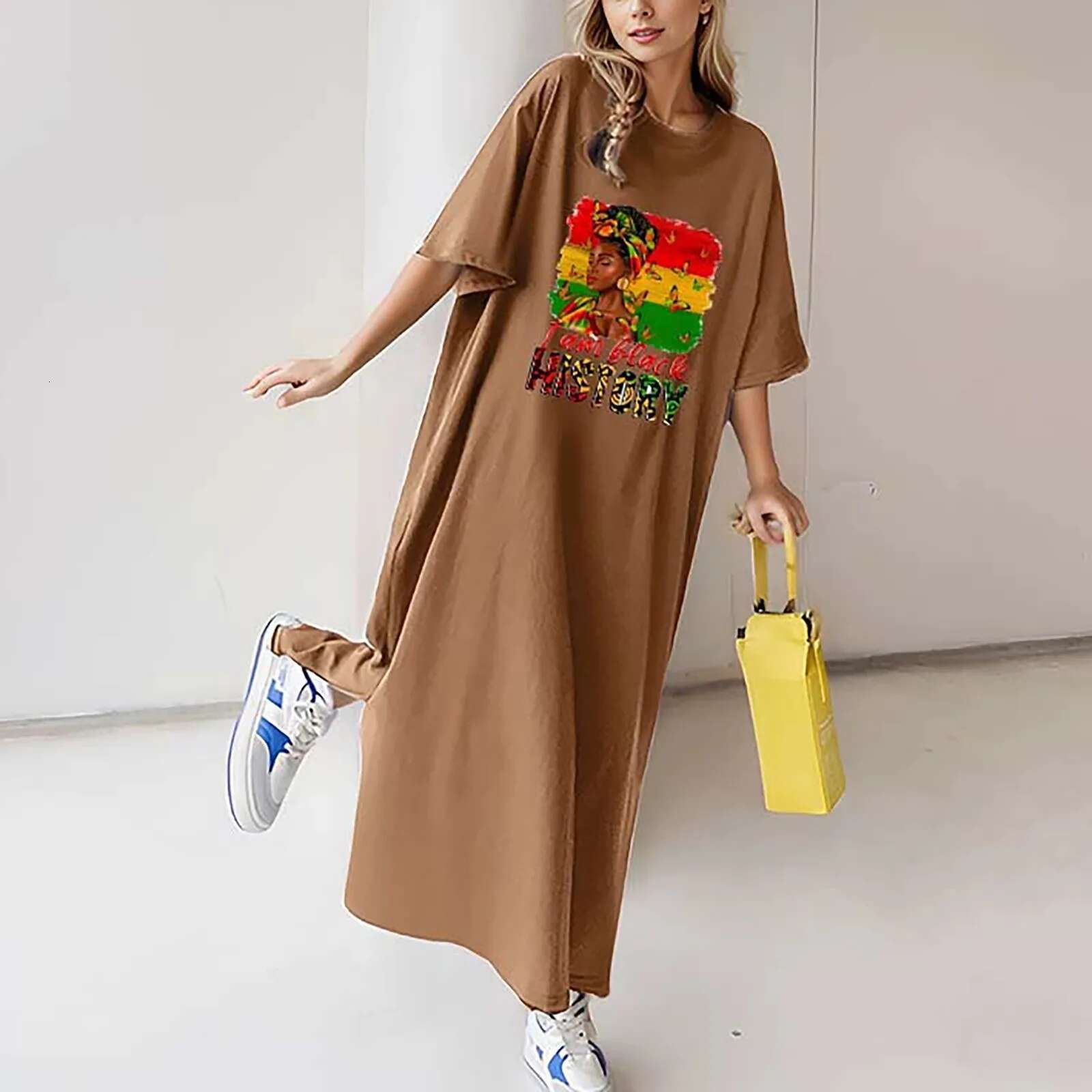 Dongdumaoyi Medium Length Casual Summer Dress New Style Women S Loose Fit Side Slit Tank Fashionable Korean Dresses