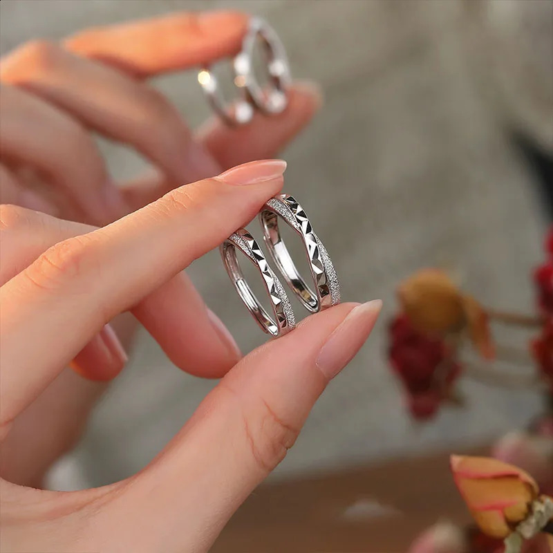 JYJIAYUJY 100% original pure silver S999 adjustable couple ring only for you to meet fashionable jewelry gifts daily JYCPR21 250422