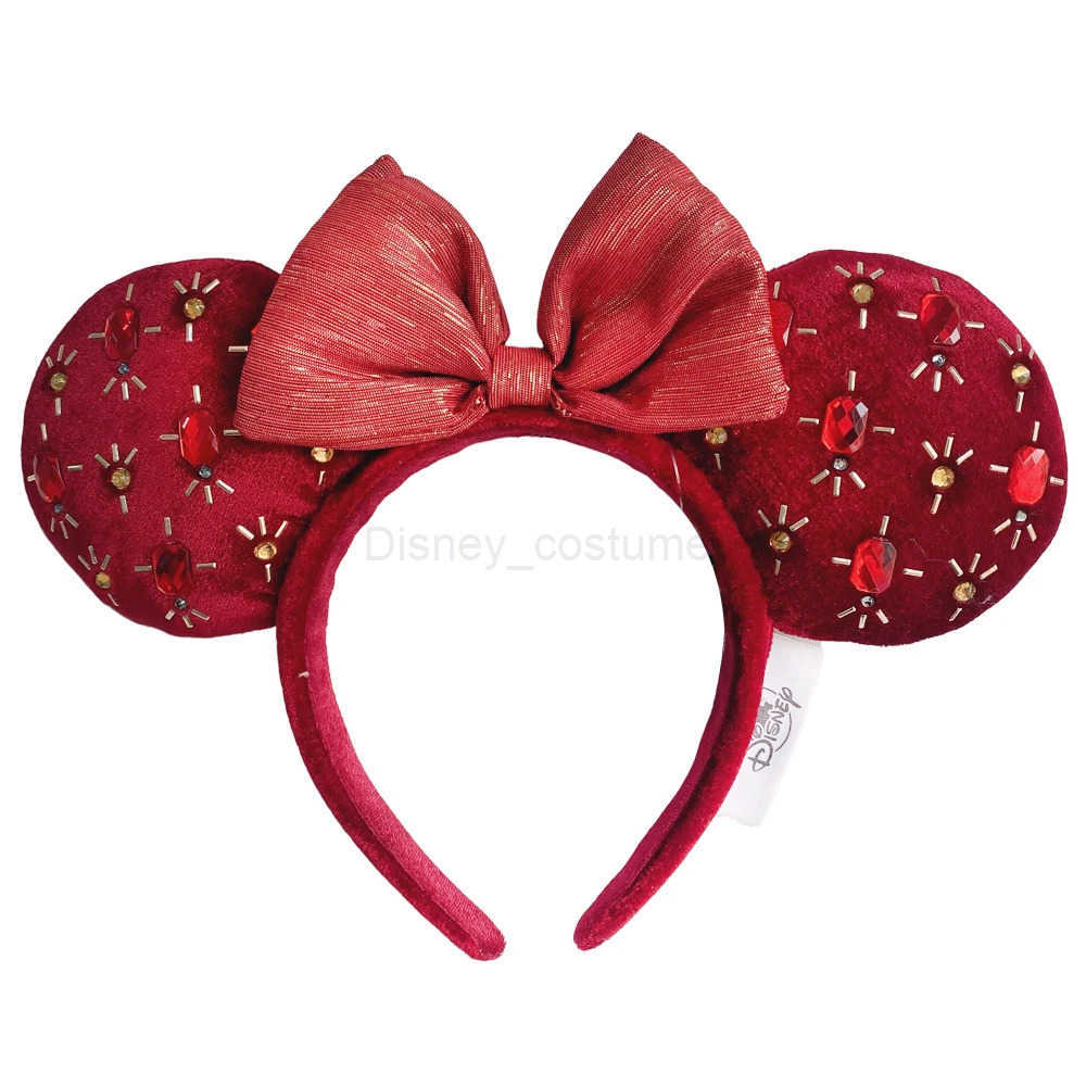 Disney Mickey Minnie Ear Headband Mermaid Princess Holiday Party Headband Earband COSTUME Cosplay Plush Adult/Children Christmas Gift X250425