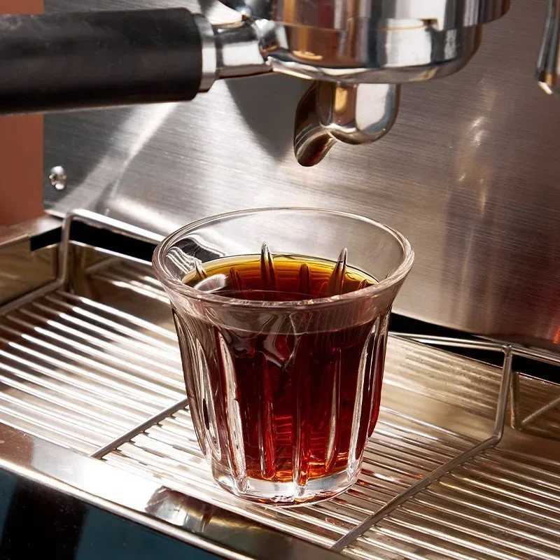 90/130/160/200ML Clear Glass Coffee Cup Heat-resistant Wedding Party Cocktail Beer Cup Breakfast Milk Cappuccino latt Glass Cup Y251125