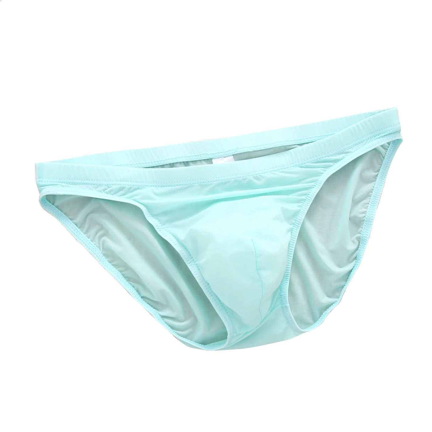 3 mens summer underwear breathable thin silk fabric transparent quick drying largesized sports shorts 250417