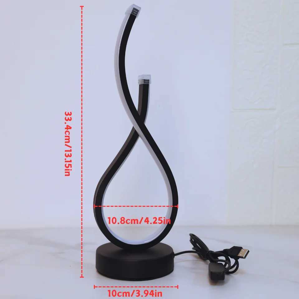 Nordic modern bedroom bedside lamp innovative European style desk lamp USB desk lamp tri color desk lamp bar atmosphere lampM251125