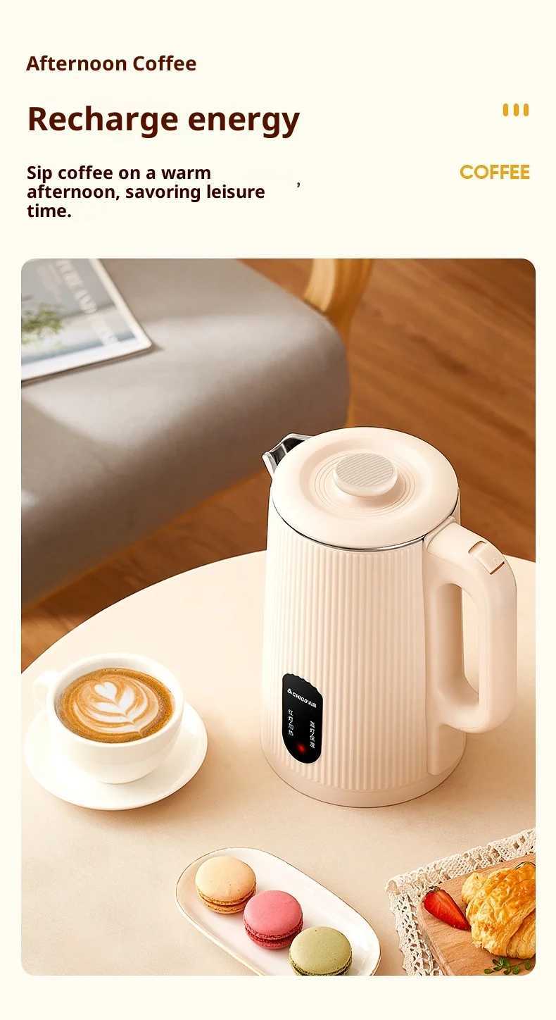 Electric Kettle - Stainless Steel Water Boiler for Home Dorm Use C251125