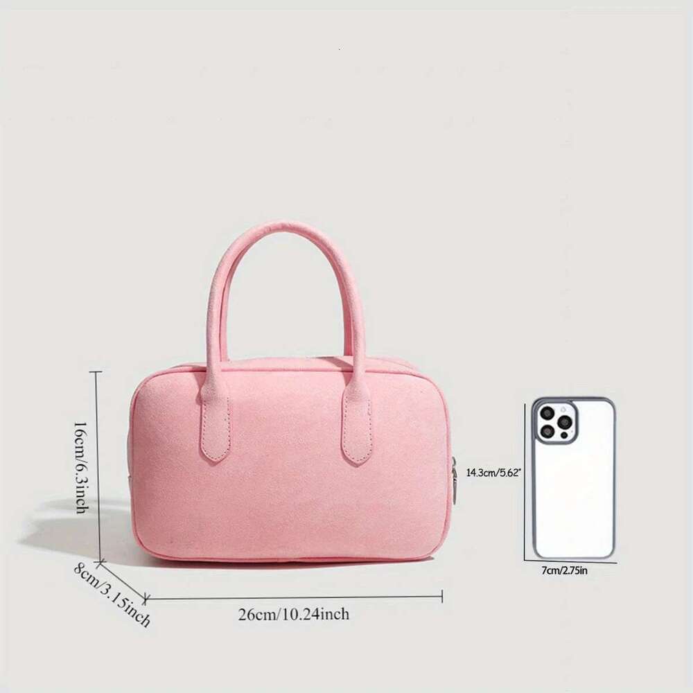 Designer Bag JIOMAY Solid Color Heart-Shaped Women's Handbag Sweet Style Boston Lightweight Bowling Travel Bag