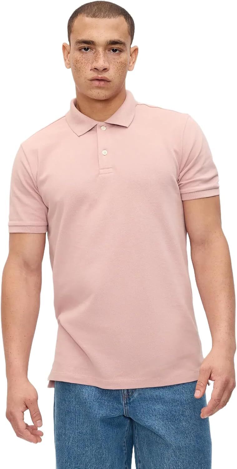 Mens Polo shirt Men's Stretch Polos Casual tops summer clothes Short sleeve simple fashion