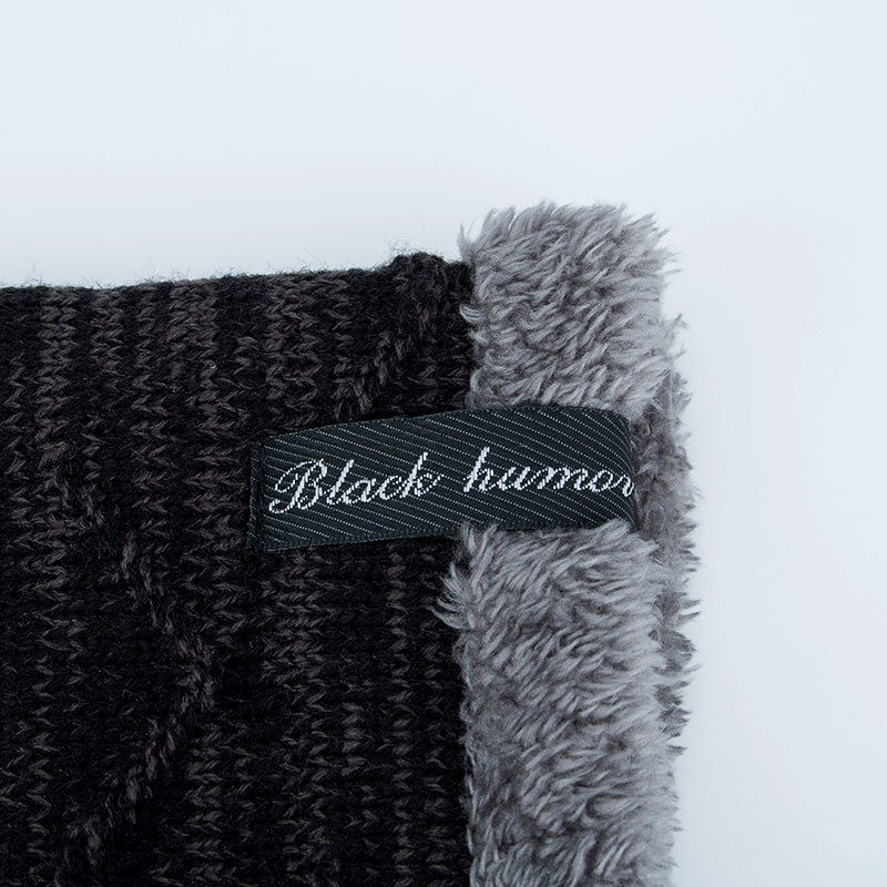 Connectyle Men's Women Winter Warm Skull Cap Stretchy Soft Fleece Lined Slouchy Earflap Beanie Daily Hat With Circle Scarf Set 240124