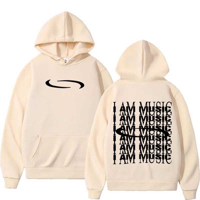 I am MUsic Hoodie Opium Ken Carson Narcissist Tour Rap Sweater Mens Casual Loose super Big Hoodie M250425