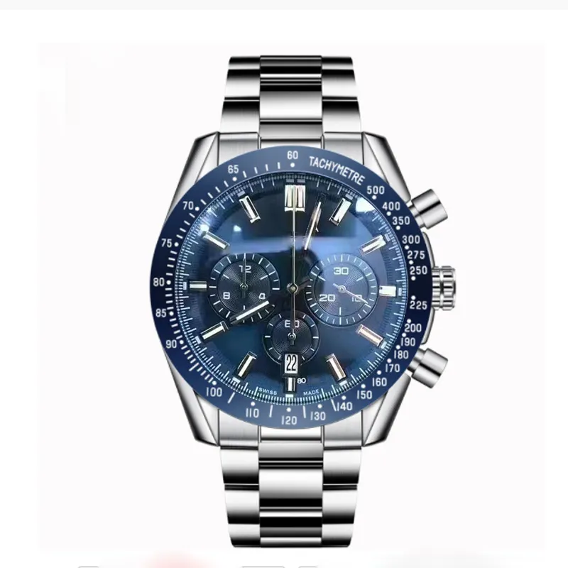 NEW F1 Men's Watches Green Dial Men WristWatch Leather Quartz VK Fitness Watch Sports Male Clock Chronograph Japan movement