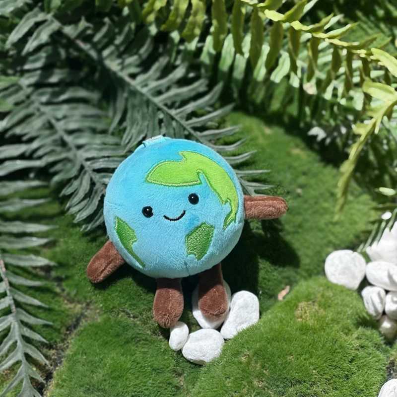 Cute Cartoon Earth Plush Toy Stuffed Earth Keychain Pendant 10cm Small Size Earth Soft Doll Backpack Key DecorXJ251125