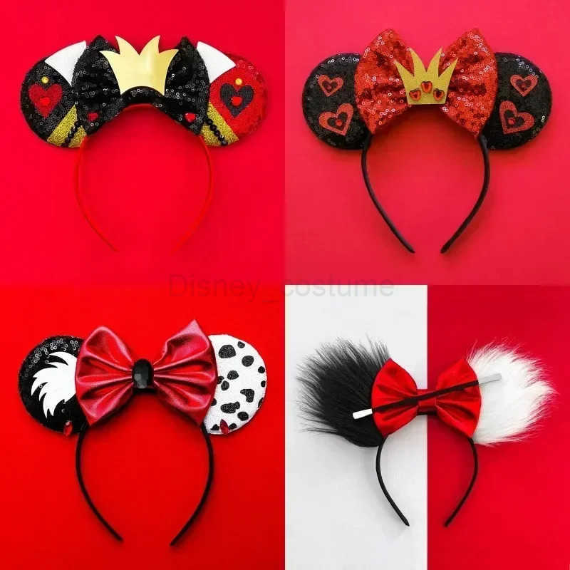 Disney Cute Disney Lilo Stitch Ears Hairdo Female Cartoon Anime Angel Headband Girl Birthday Gift Glitter Bow Hair Accessories Children X250425