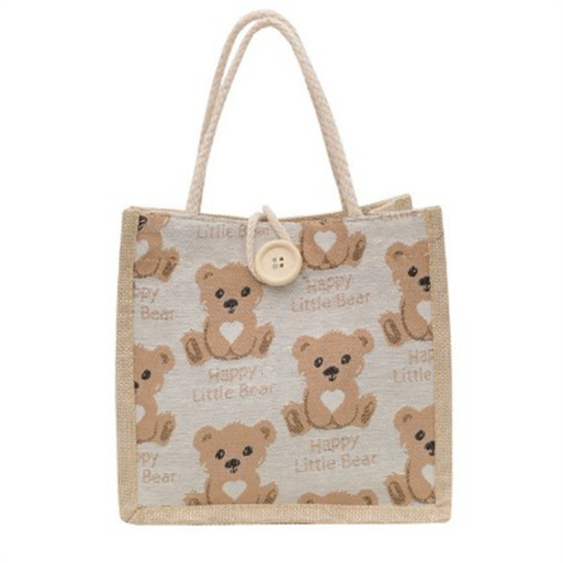 New Free Delivery Designer Shoes By 2025 Little Bear Linen Women's Outgoing Handbag 2024 Internet Celebrity Instagram Small Student One Shoulder 