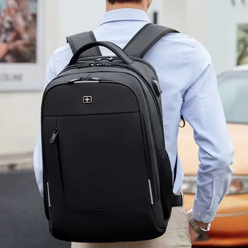 Designer bag New Men Men's Business Middle School Bag Large Capacity Wear-resistant Travel Laptop Backpack