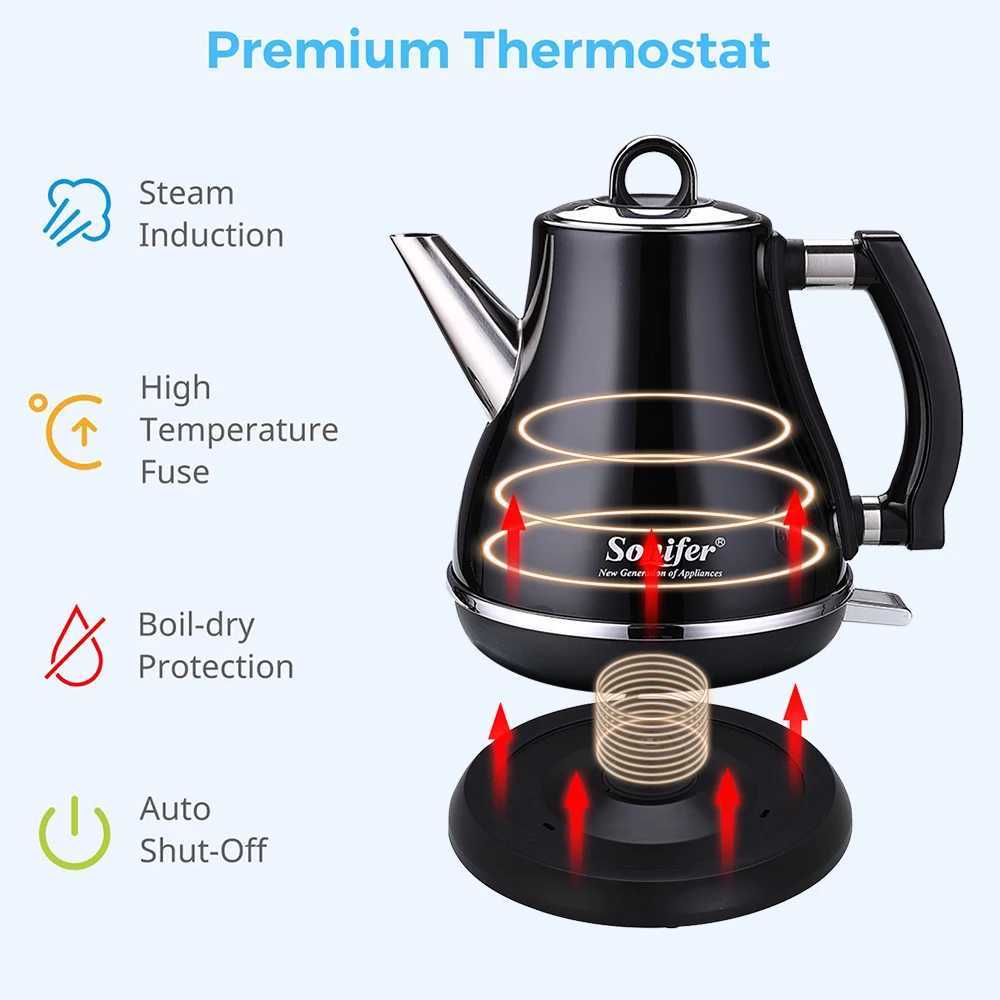 12L Colorful 304 Stainless Steel Electric Kettle 1500W Household 220V Quick Heating Electric Boiling Tea Pot Sonifer C251125