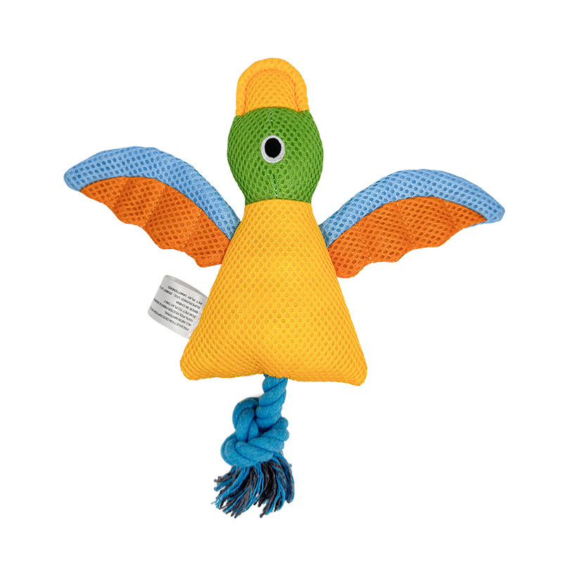 Plush Small Dog Toys for Small Breeds, Tough Puppy Toys to Keep Them Busy, Tough Mesh Fabric Stuffed Animals Puppy Chew Toys, Squeaky Dog Toys E48
