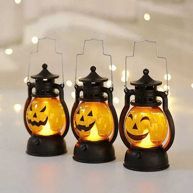 Pumpkin LED lantern flashlight retro kerosene lamp used for role-playing haunted house camping garden patio door home deM251125