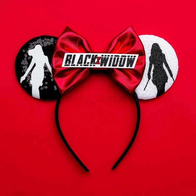 Disney Marvel Superhero Ears Spider Man Headband Women Avengers Headband Iron Man Captain Americas Shield Hair Accessories Girl X250425