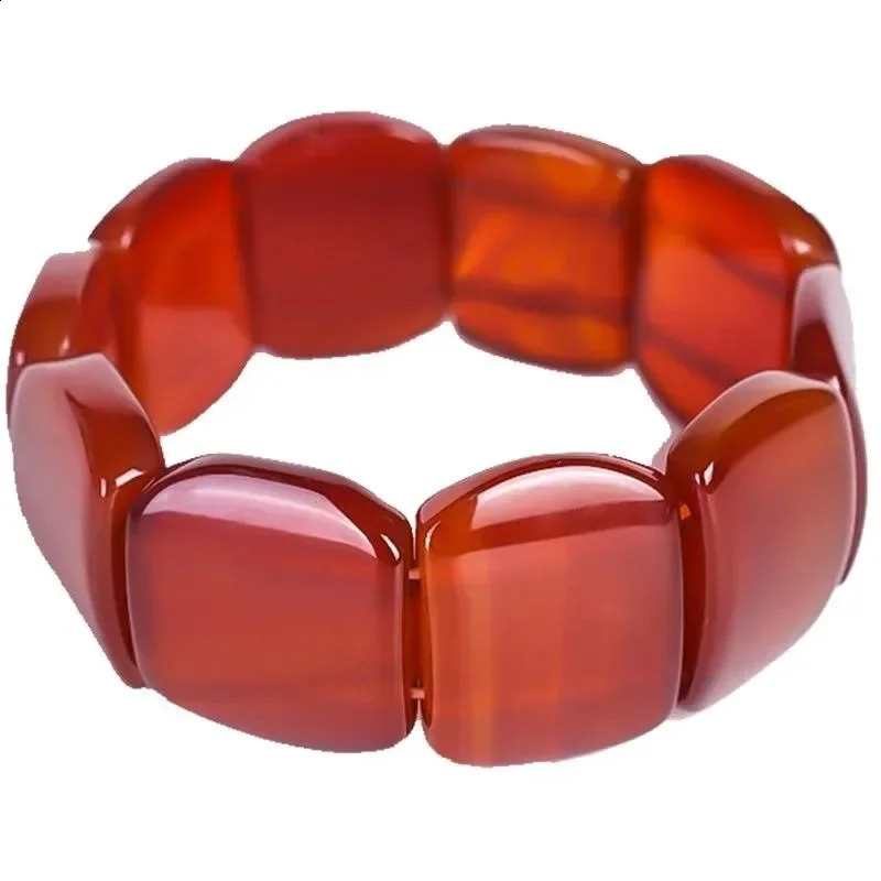 Mens and Womens Natural Onyx Chalcedony Bracelet 250424