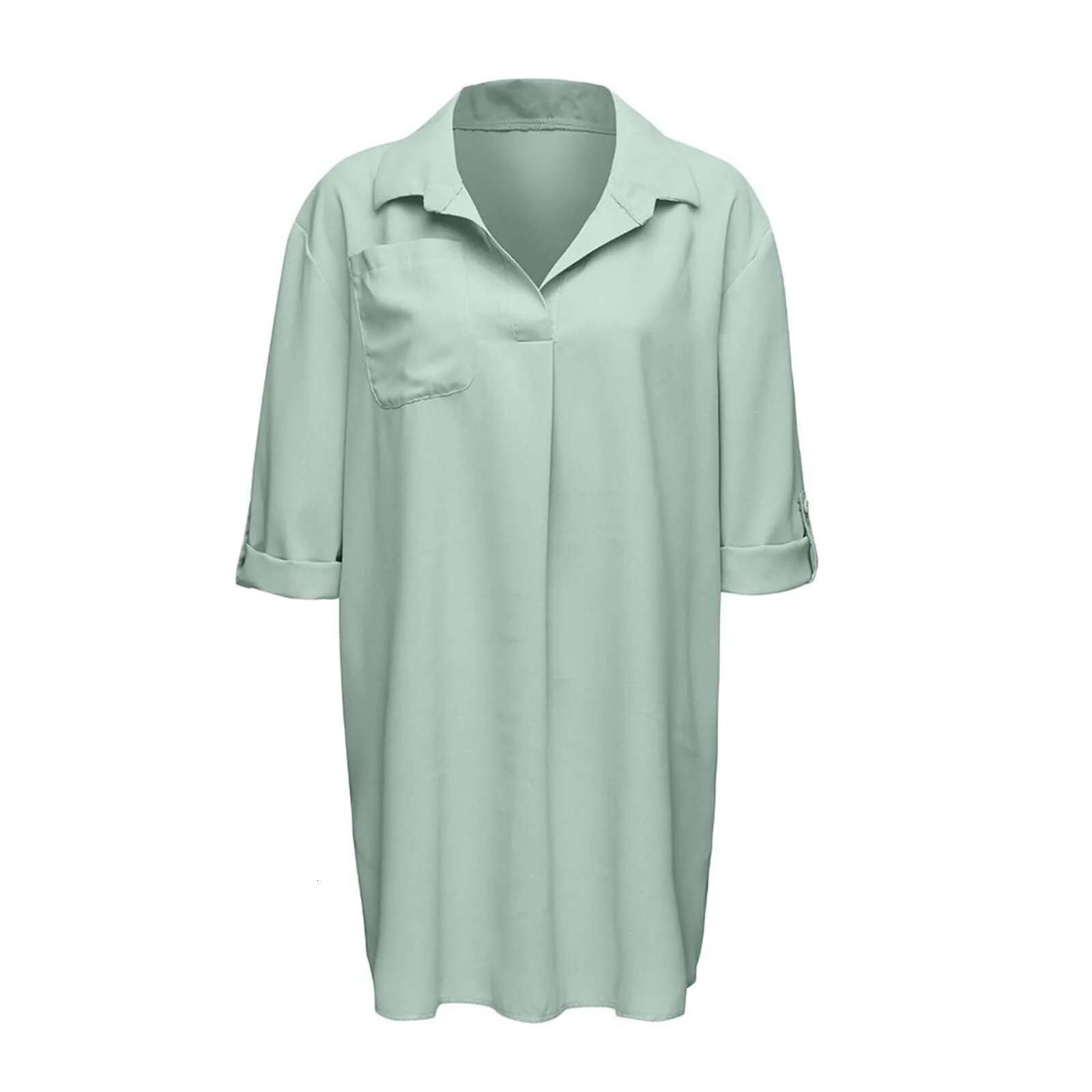 Dongdumaoyi Beach Casual Purple Shirt Dress For Women Elegant Ladies Plus Size Blouse And Irregular Buttons Shirts Top Summer