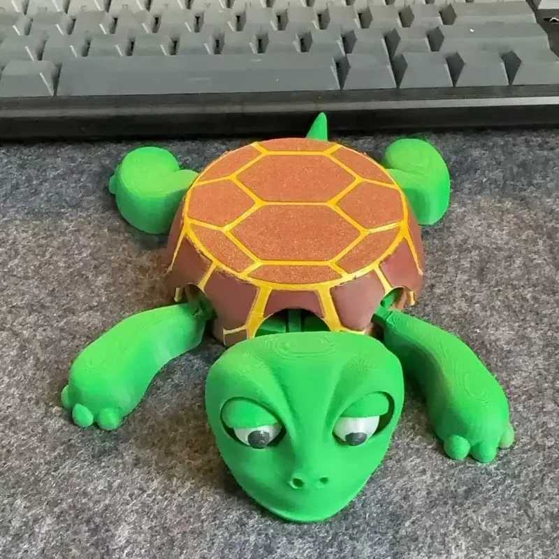 3D printed quirky turtle roller coaster panic turtle insulated roller coaster decoration pressure relief fun Bugsy doll cup base decoration X250425