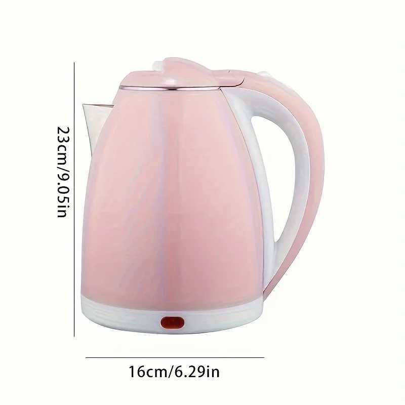 Electric KettleCordless Pot Portable Electric KettleDouble Layer Anti Scalding Hot PotStrong Fast Boiling PotWater PotPink C251125