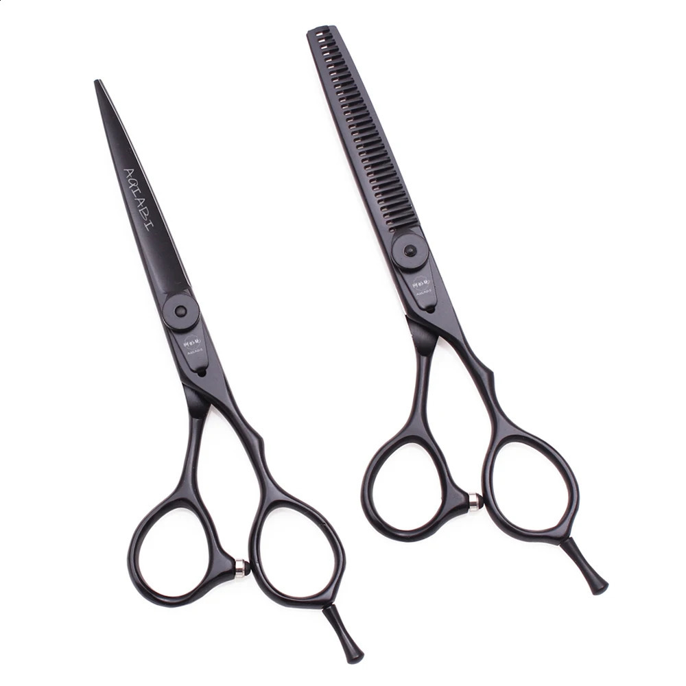 Professional Hairdressing Scissors 6 AQIABI Barber Scissors Stainless Thinning Shears Barber Shop Hair Cutting Scissors A9015 250424