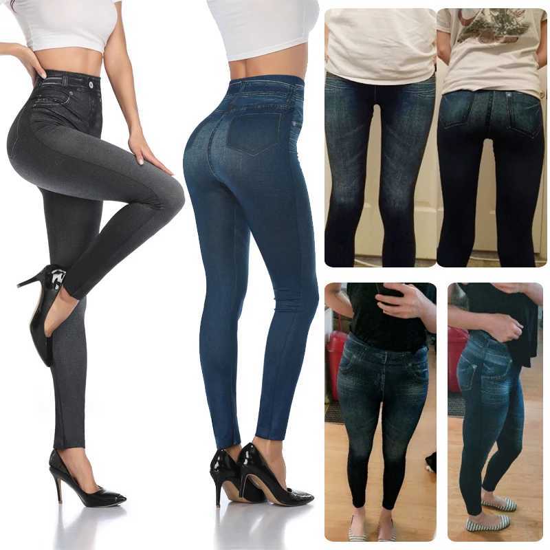 Moly Womens Fashion Ultra Thin Womens Long Leg Artificial Denim Jeans Long Leg Sexy Printed Summer Long Leg Casual Pencil Pants Fitness PantsC250425