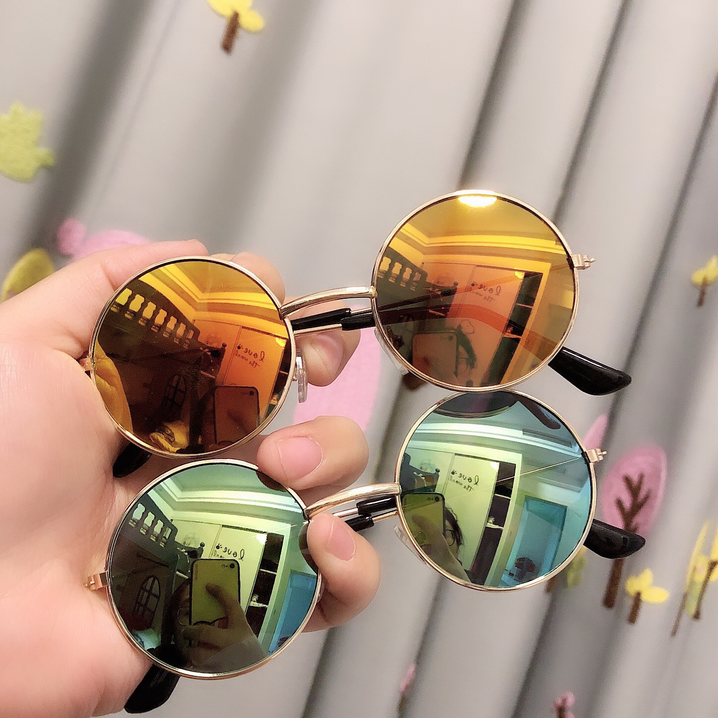 Youth Fashionable Rounded Optical Goggles in Eye-Catching Colors Made from Robust Aluminum