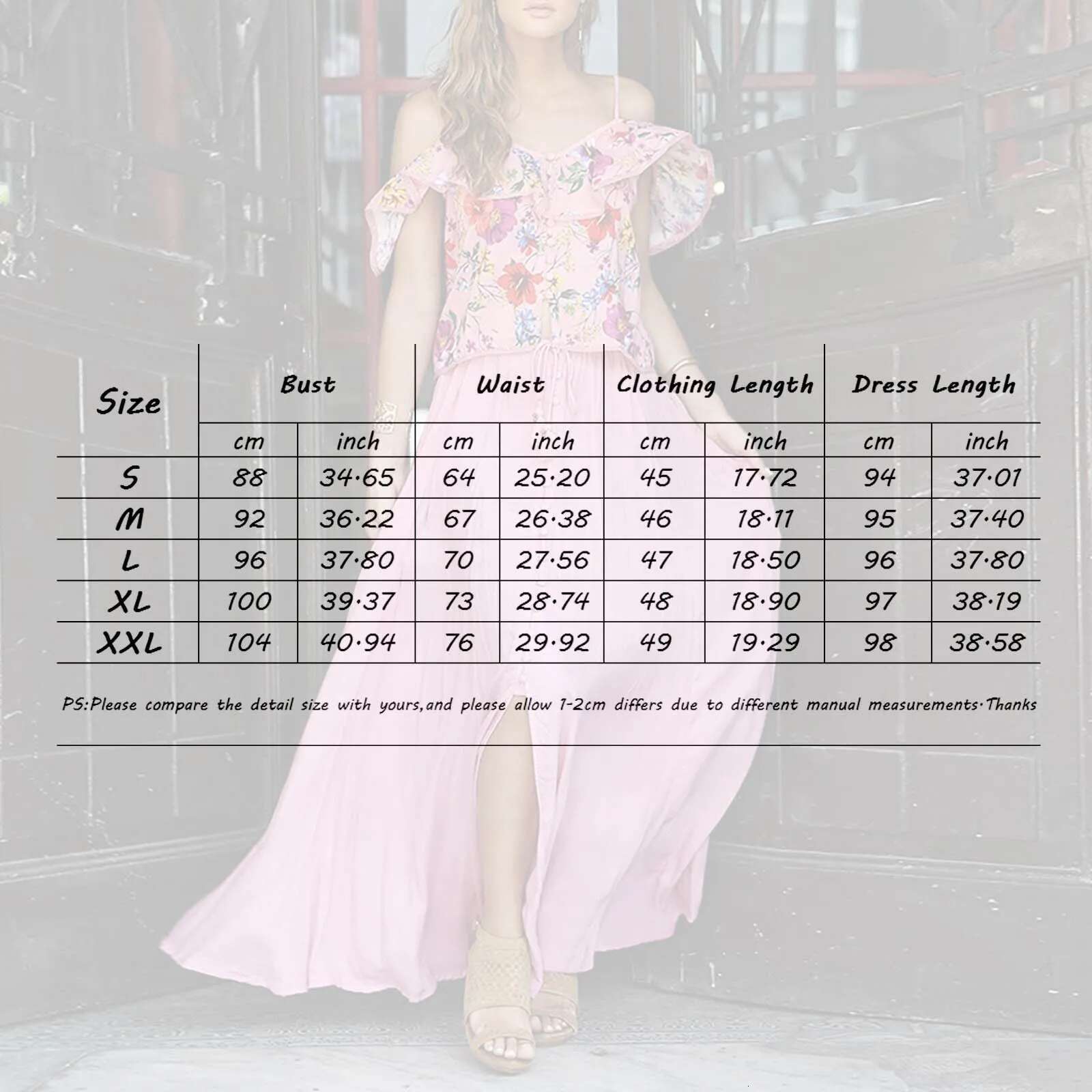 Dongdumaoyi Womens Bohemian Dress Beach Vacation Summer Vintage Style Two Piece Set With Large Hem Pleated Floral Print Vestidos