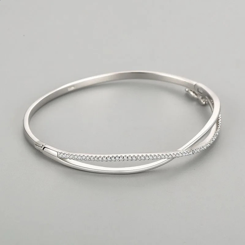 Top Fashion Cute Genuine Pure Silver 925 Silver Jewelry Genuine 925 Silver Bracelet Cute Diamond Party Bracelet Jewelry 250422