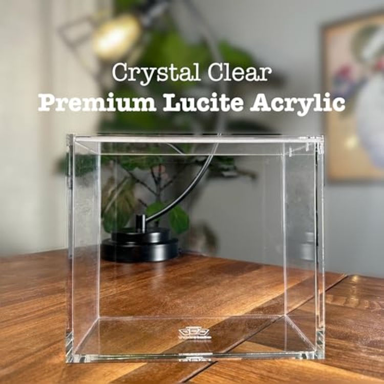 WACO PKMN Acrylic ETB Case Secure Magnetic Top Loading Clear Case - Elite Trainer Box Clear Display Case Compatible with ETB Display Box Storage Conta