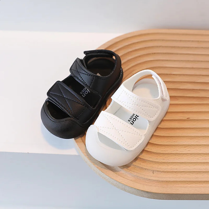 Childrens beach sandals summer baby shoes solid color baby sandals 250424