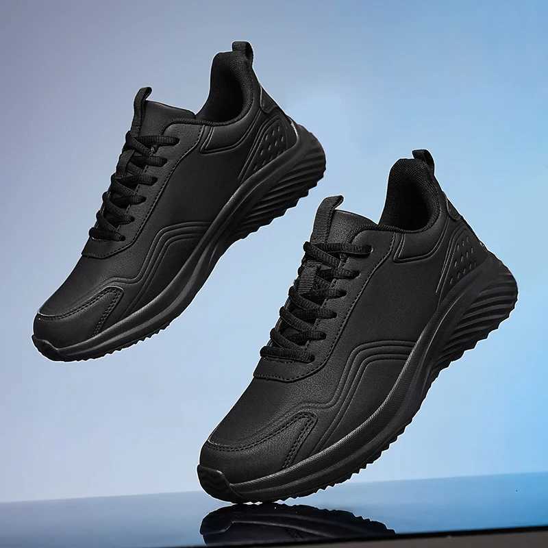 2024 Male Casual Sneakers Outdoor Leather Running Shoes Breathable Walking ShoesMen Fashion Climbing Shoes British Style Z251125