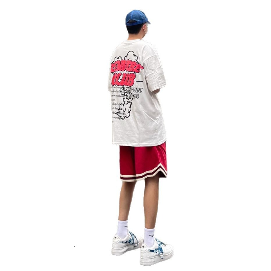 China-Chic Brand American High Street Embroidered Sports Shorts Men's Summer 2025 New Casual Capris Basketball Wide Leg Pants