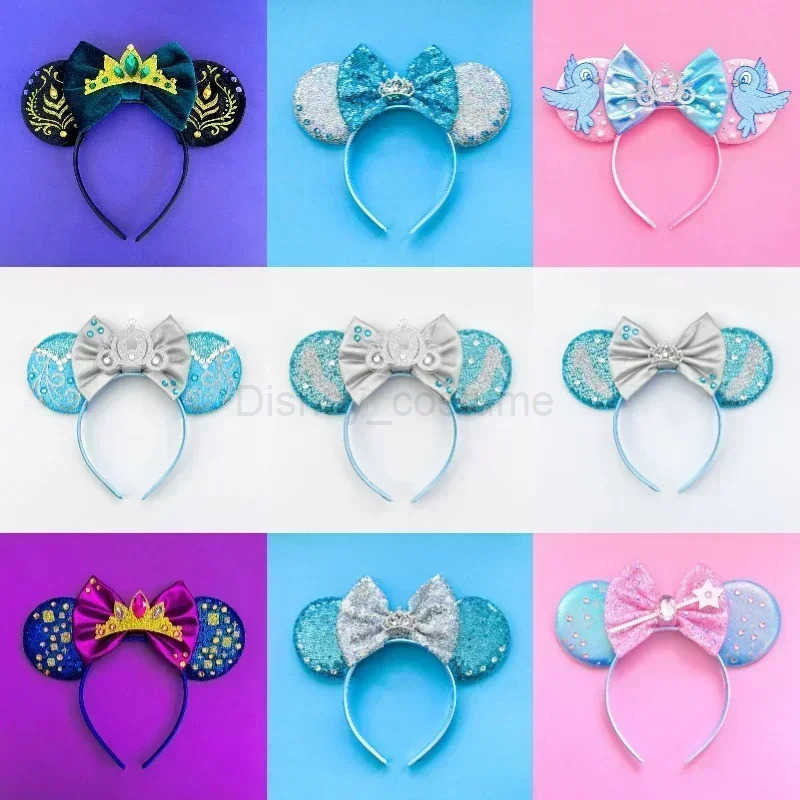 Disney Cruella Ears Headbands Childrens Anime 101 Dalmatian Hair Accessories Female Role Playing Cruella De Vil Girl Hair Festival X250425