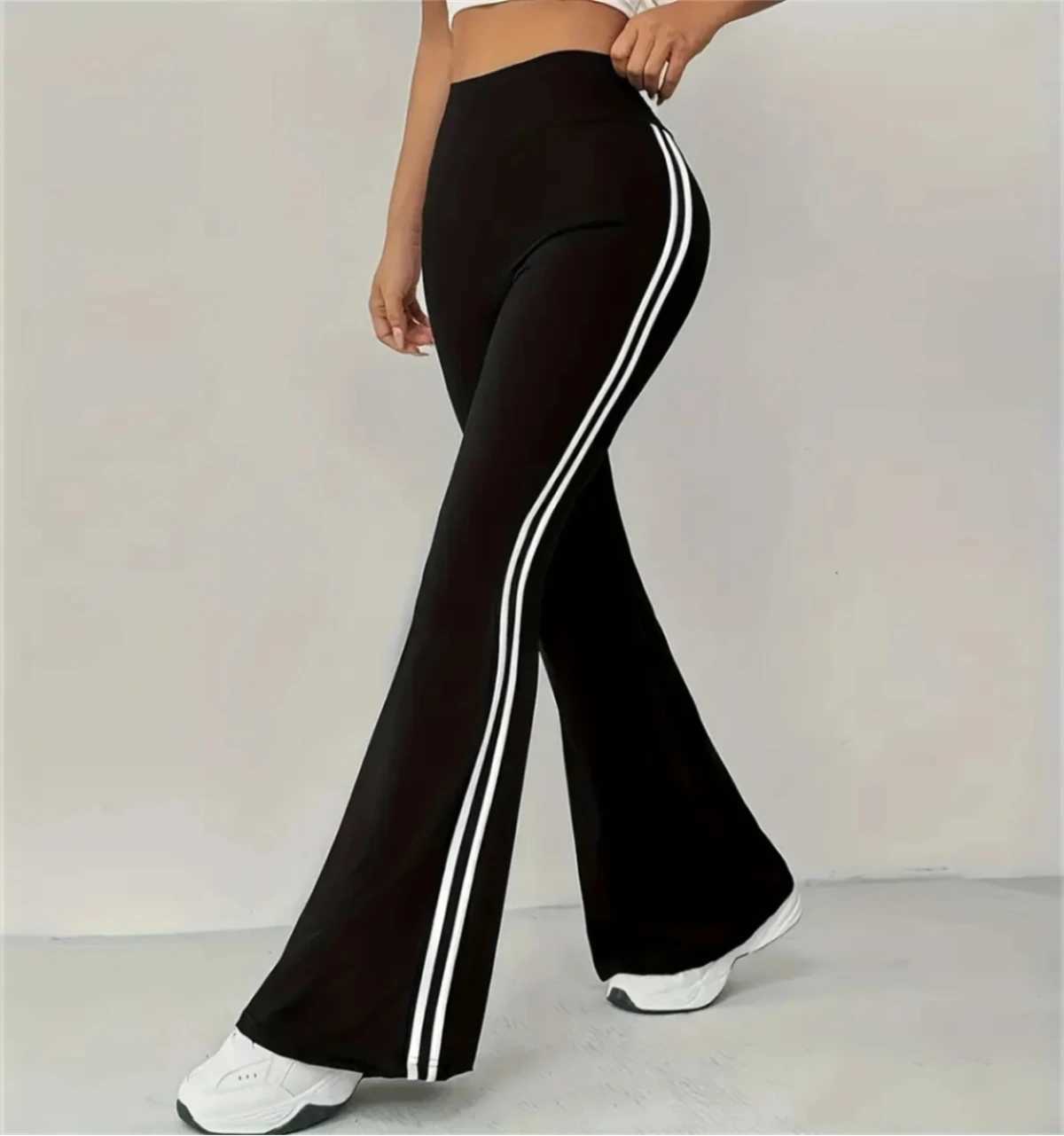Womens ultra-thin casual Flare Pants high waisted fashionable micro pull rod Trouser 2025 spring and summer womens pants street fashion clothingC25042