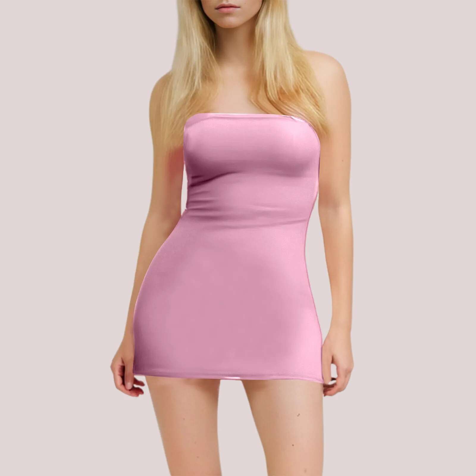 Dongdumaoyi Sexy Tube Tops Women Mini Dress Party Clubwear Female Strapless Off Shoulder Short Hip Wrapped Chest Bodycon